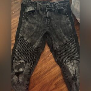 Men’s Supreme Black and Gray Jeans